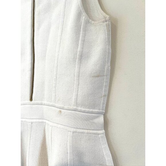 A.L.C. Knit top White XS Peplum Blouse - Picture 13 of 14